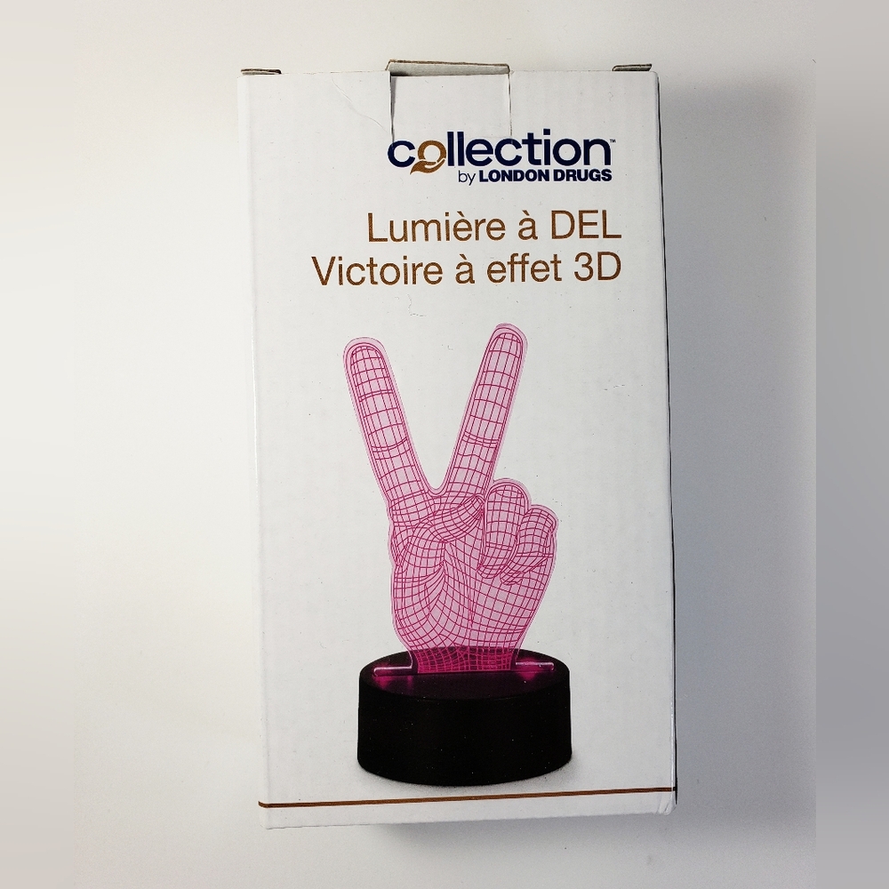 3D Effect Victory LED Light ✌️